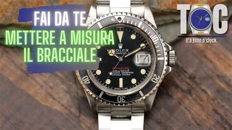 con cinturino rolex posso fare un bracciale|Come regolare alla giusta misura il BRACCIALE di un orologio .